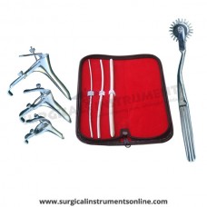 Hegar uterine dilator 3 pieces set,3-4, 5-6, 9-10, pinwheel, grave 3pcs